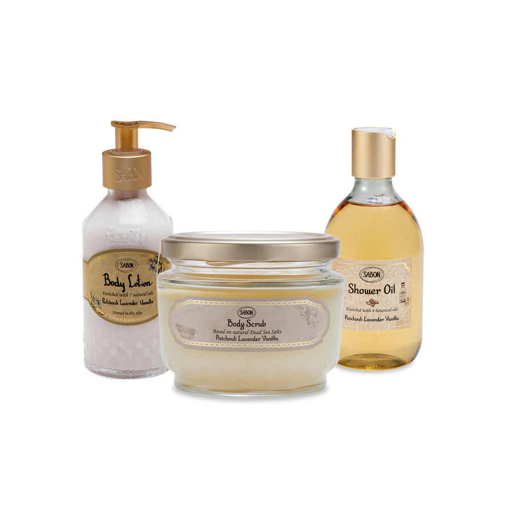 ボディソープ SABON Patchouli Lavender Vanilla NextGen Hydrating Body Ritual Patchouli Lavender Vanilla Gift Set