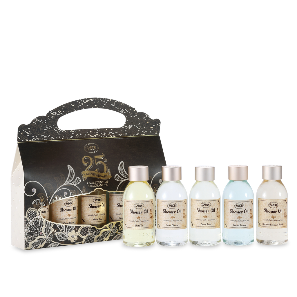 Shower Oil Quintet 5 Iconic Shower Oils Bundle SABON