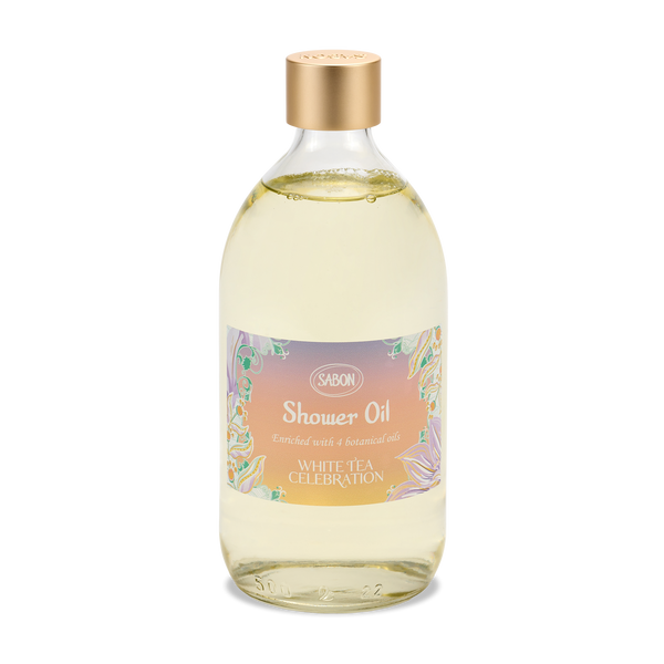 Shower Oil 500ml White Tea Celebration – SABON