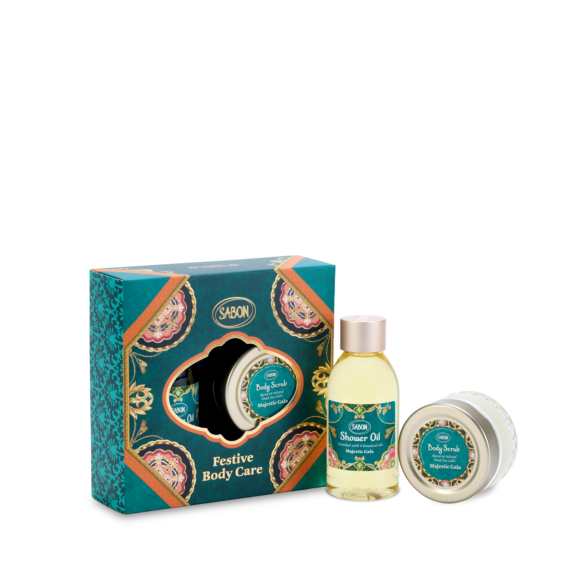 Sabon Majestic Gala Kit ? Shower Oil & Body Scrub – SABON Sabon Majestic Gala Kit ? Shower Oil & Body Scrub – SABON
