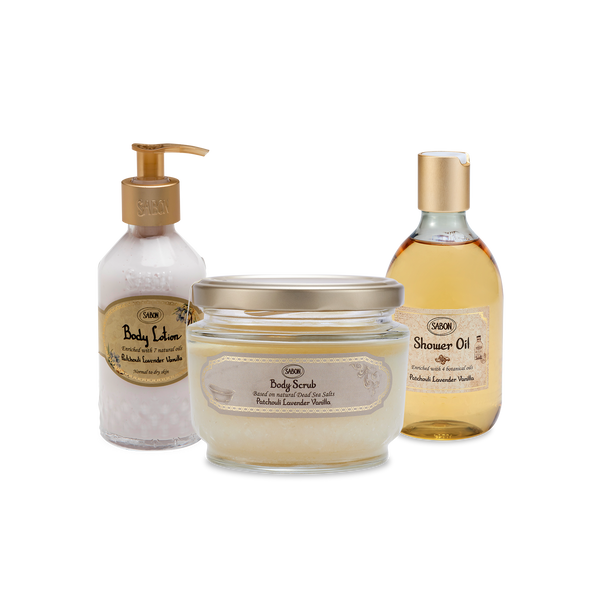 ボディソープ SABON Patchouli Lavender Vanilla NextGen Hydrating Body Ritual Patchouli Lavender Vanilla Gift Set